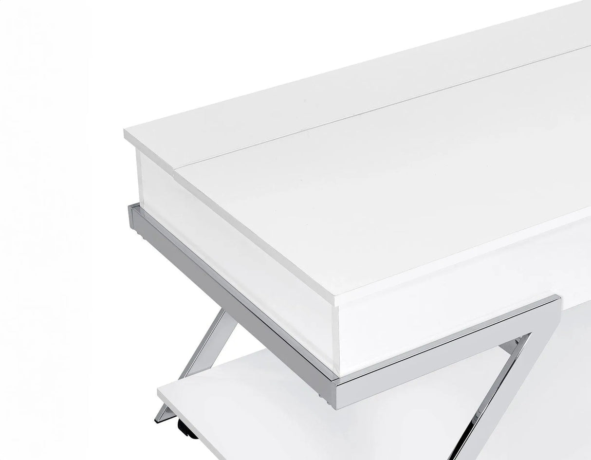 Zena Lift-Top Cocktail Table with Casters by Steve Silver at Eve Furniture