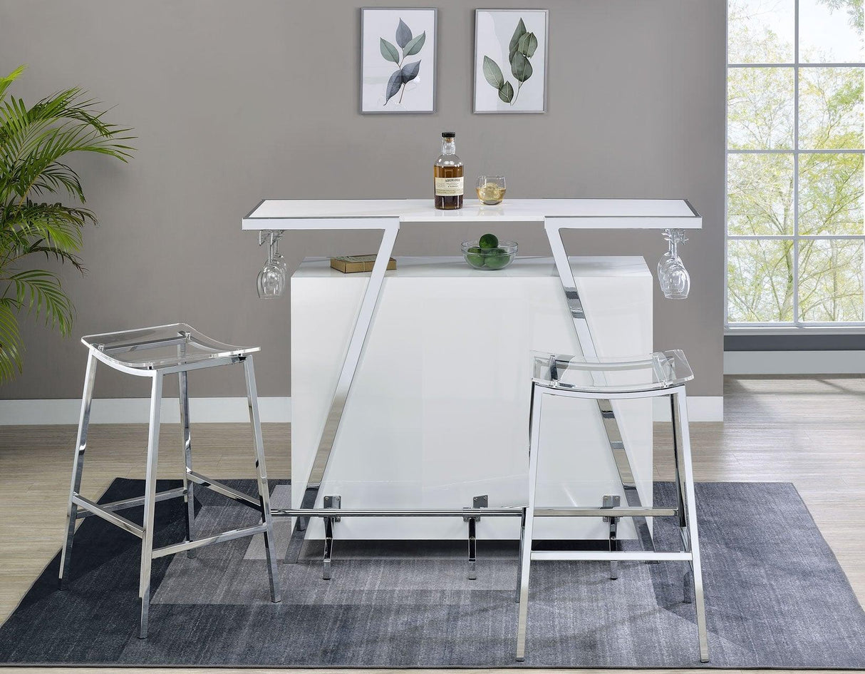 Zena Bar w/LED Lights by Steve Silver at Eve Furniture