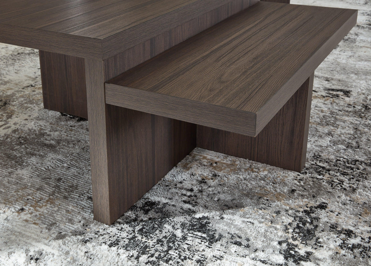 Zendex Brown Table by Ashley at Eve Furniture