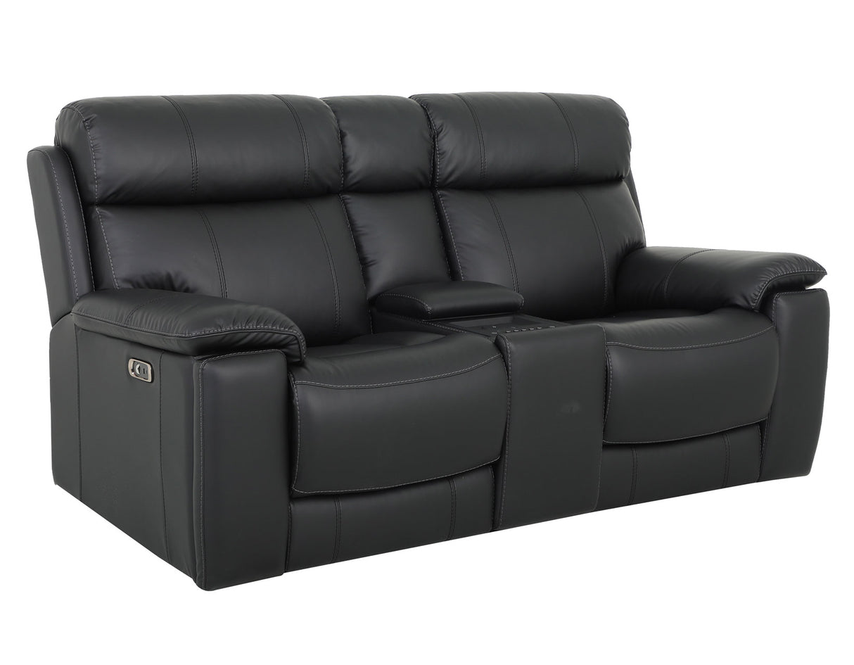 Zenith Black Home Theater With Built-In Speakers Power Reclining Living Room Set by Steve Silver at Eve Furniture