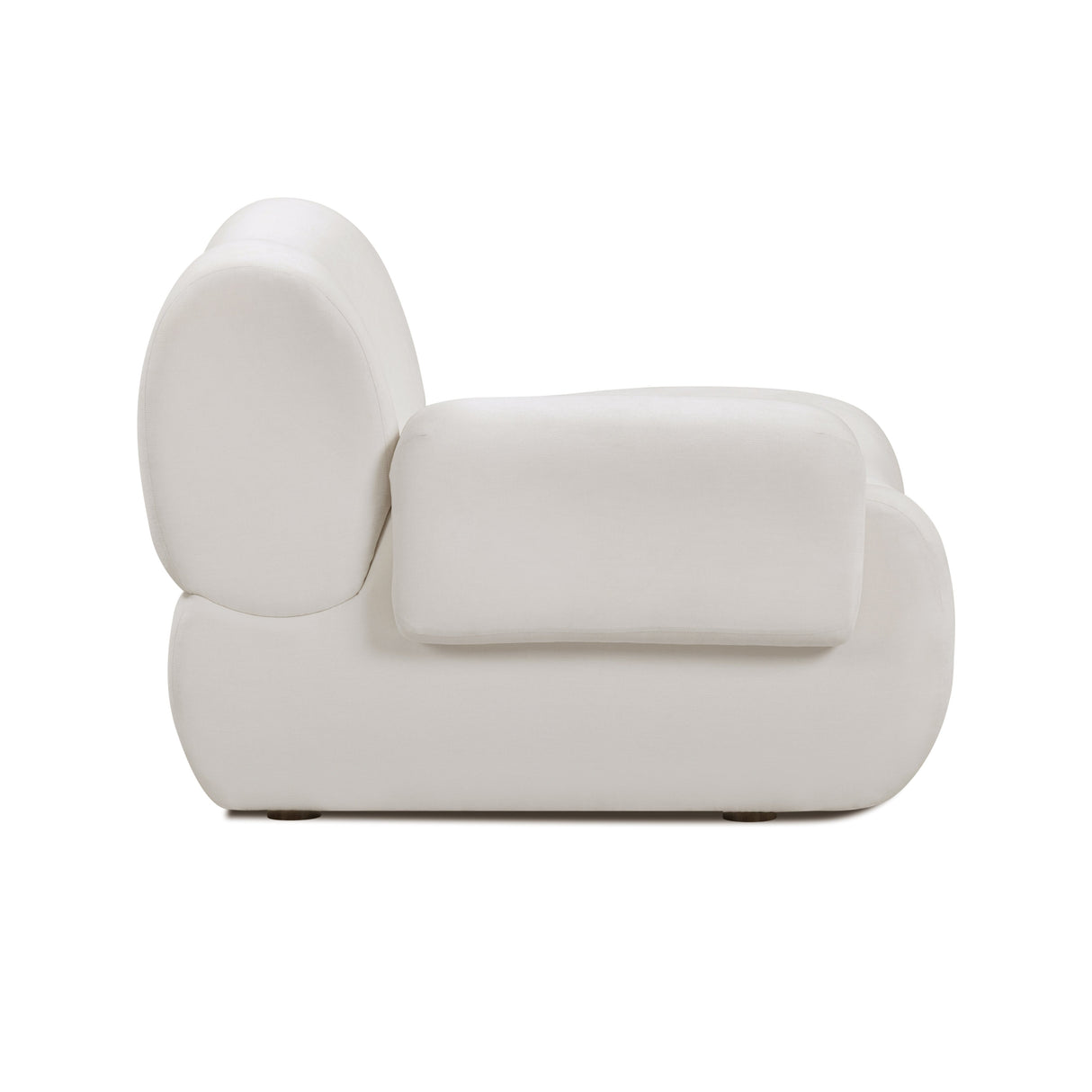 Zenith Contract-Grade Upcycled Fabric Corner Chair by TOV Furniture at Eve Furniture