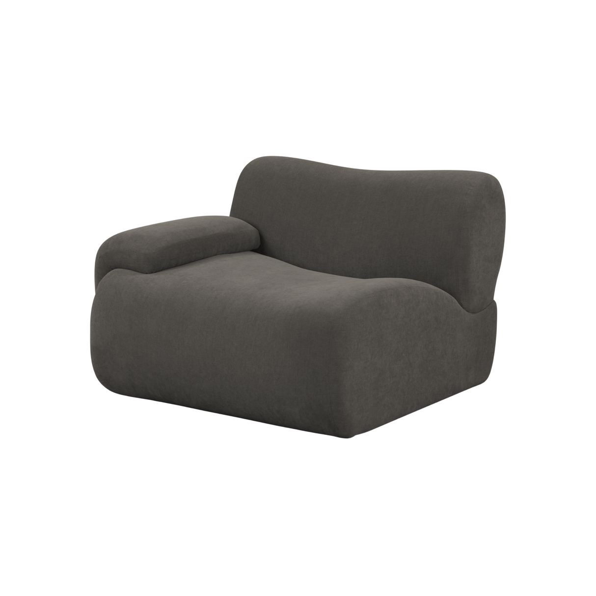 Zenith Contract-Grade Upcycled Fabric Corner Chair by TOV Furniture at Eve Furniture