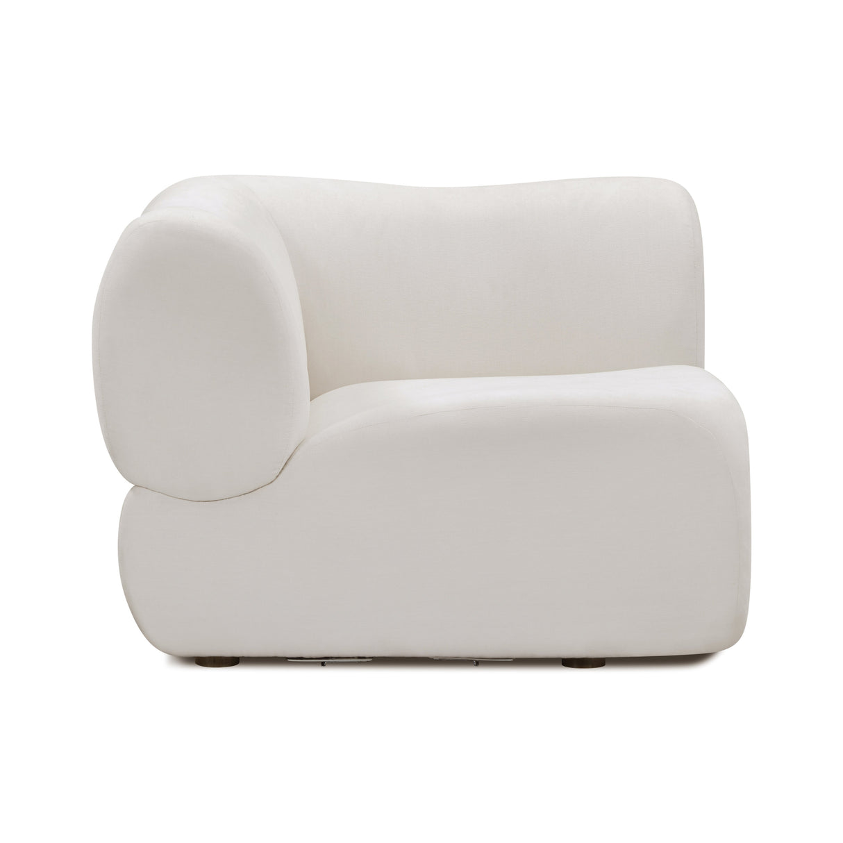 Zenith Contract-Grade Upcycled Fabric Corner Wedge by TOV Furniture at Eve Furniture