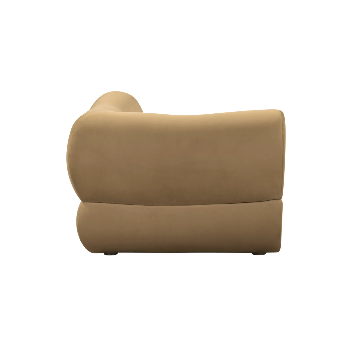 Zenith Latte Brown Performance Velvet Corner Wedge by TOV Furniture at Eve Furniture