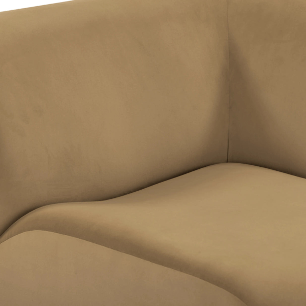 Zenith Latte Brown Performance Velvet Corner Wedge by TOV Furniture at Eve Furniture