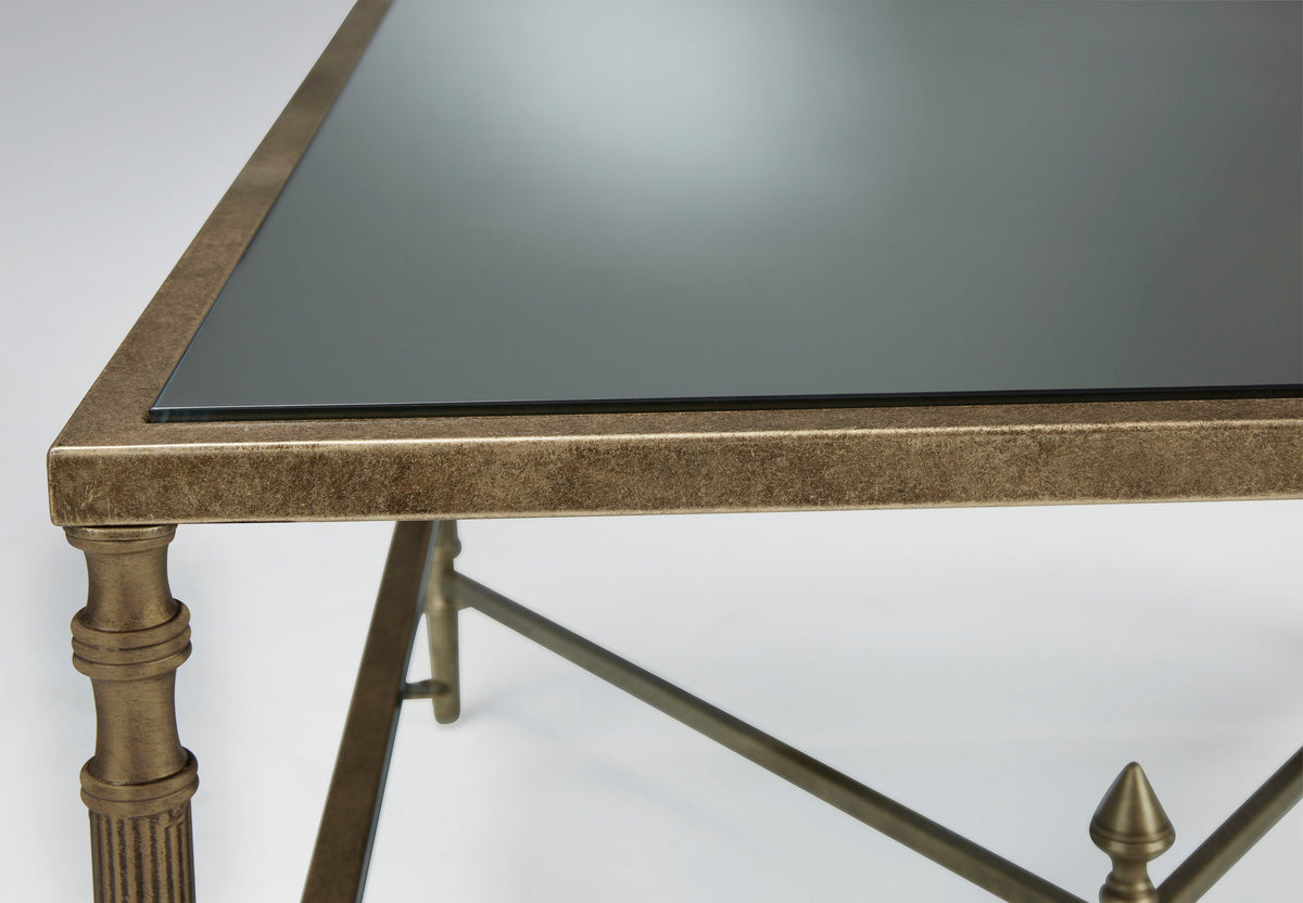 Zenvora Aged Gold Finish Occasional Table Set