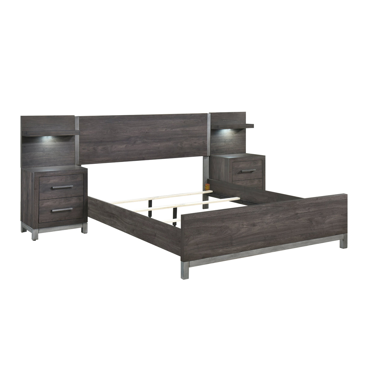 Zephyr Brownish Gray Wall Bedroom Set by Homelegance at Eve Furniture