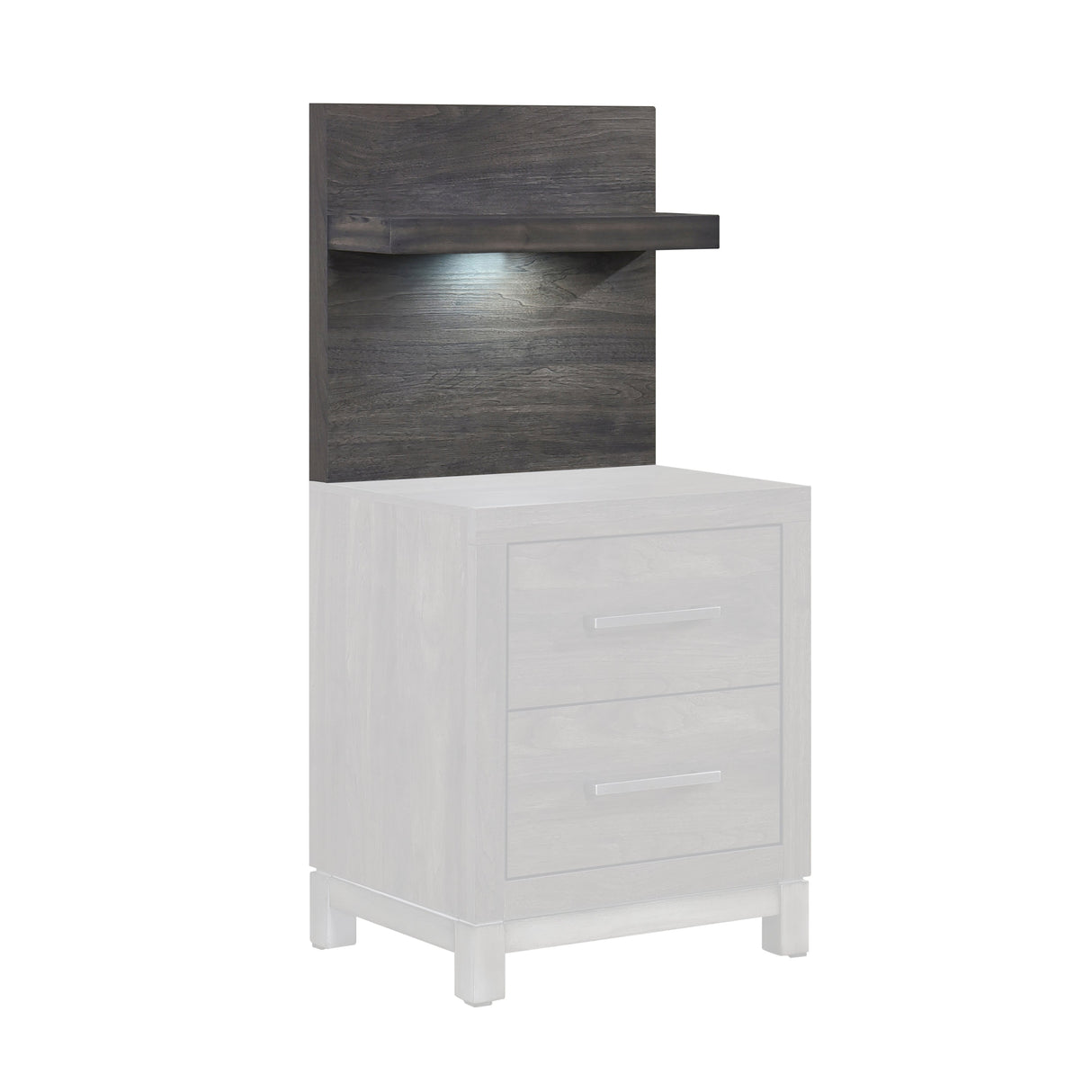 Zephyr Brownish Gray Wall Panel for Night Stand, 1-Piece by Homelegance at Eve Furniture