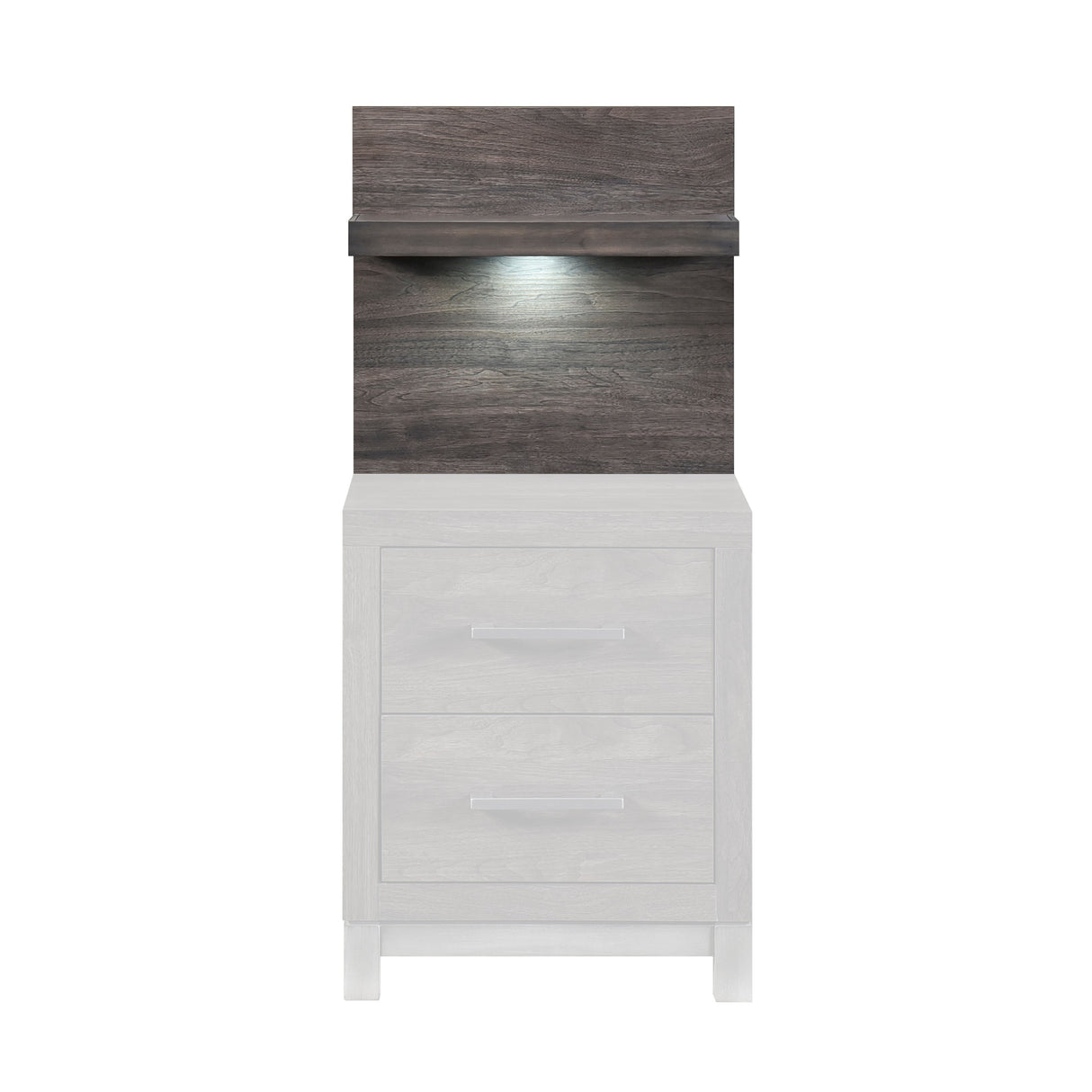 Zephyr Brownish Gray Wall Panel for Night Stand, 1-Piece by Homelegance at Eve Furniture