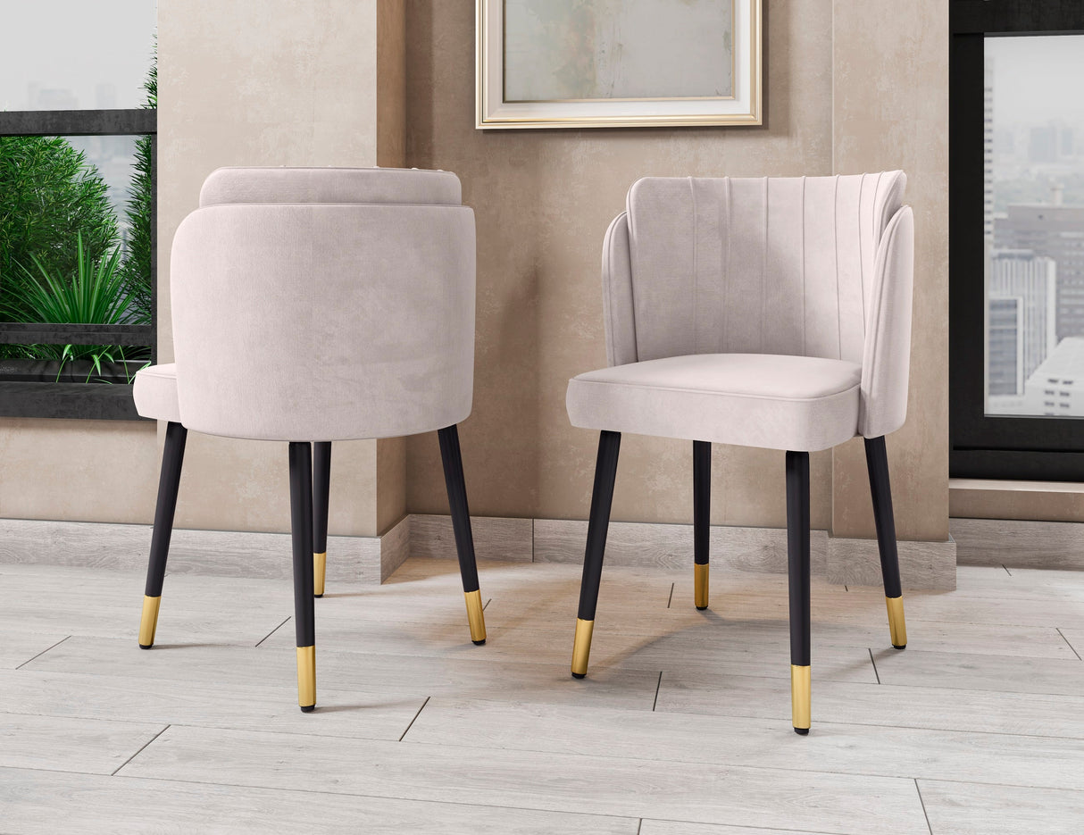 Zephyr Dining Chair in Cream by Manhattan Comfort at Eve Furniture