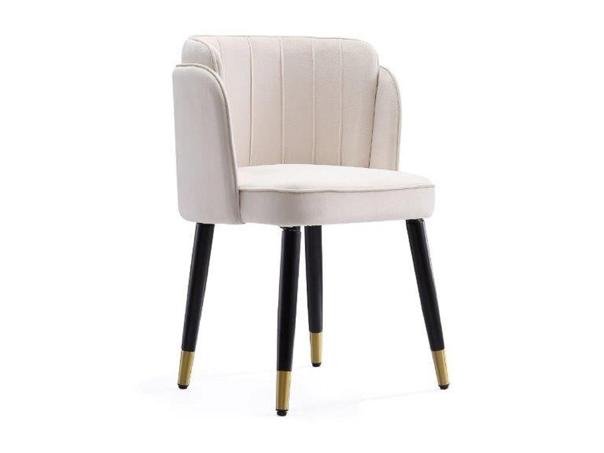 Zephyr Dining Chair in Cream by Manhattan Comfort at Eve Furniture