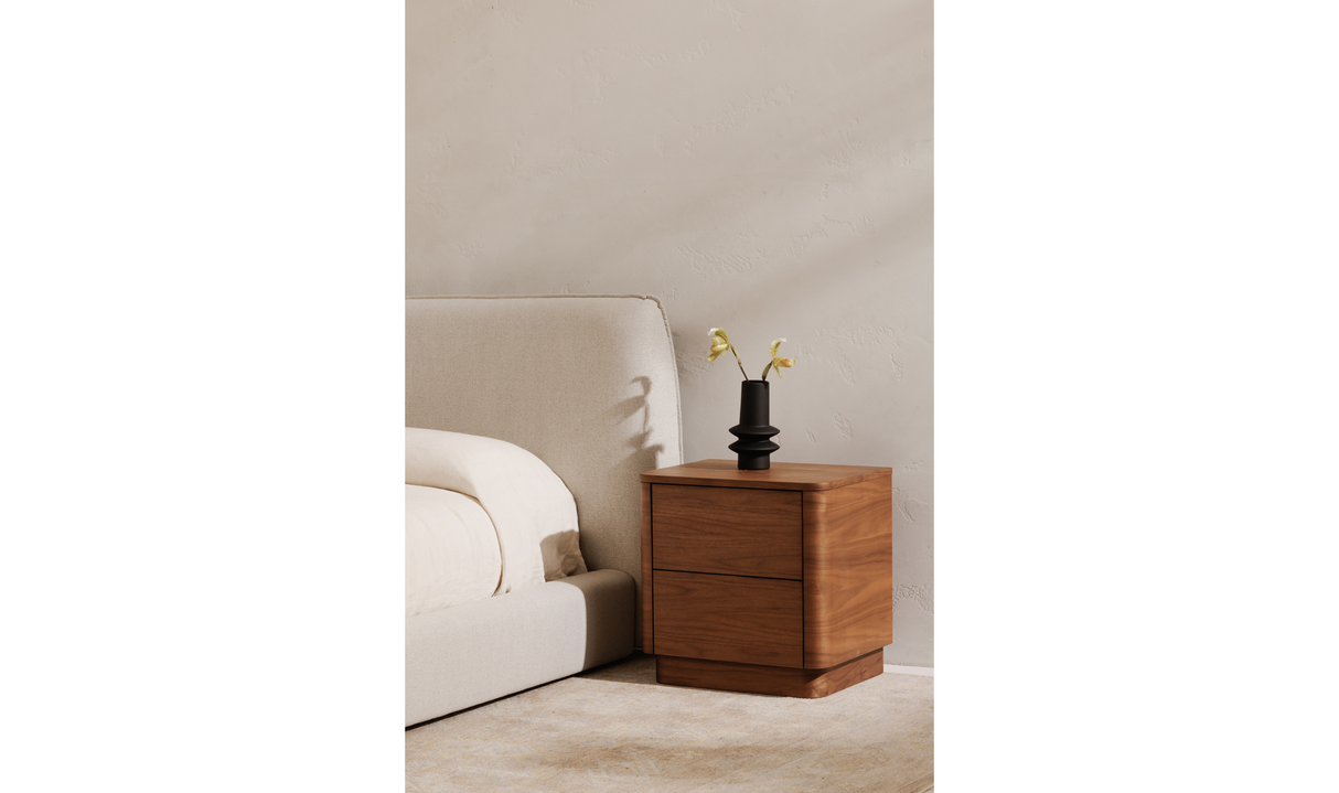 Zeppelin King Bed - Light Grey by Moe's Home at Eve Furniture