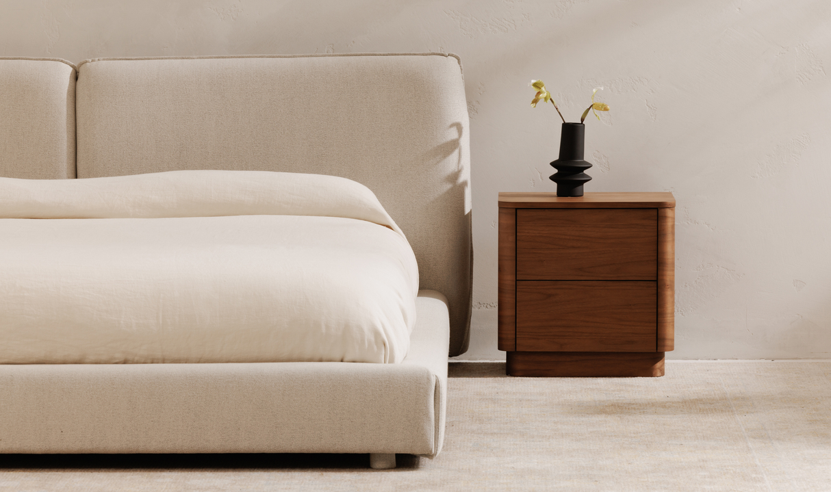 Zeppelin King Bed - Light Grey by Moe's Home at Eve Furniture