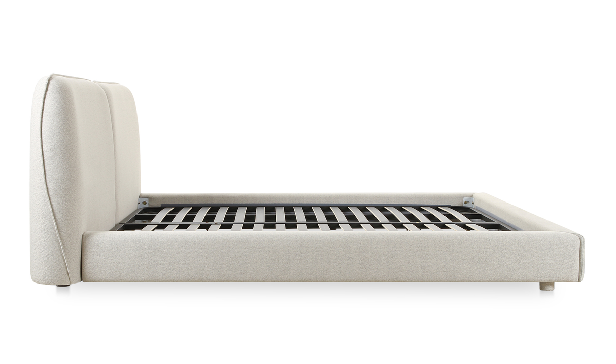 Zeppelin King Bed - Light Grey by Moe's Home at Eve Furniture