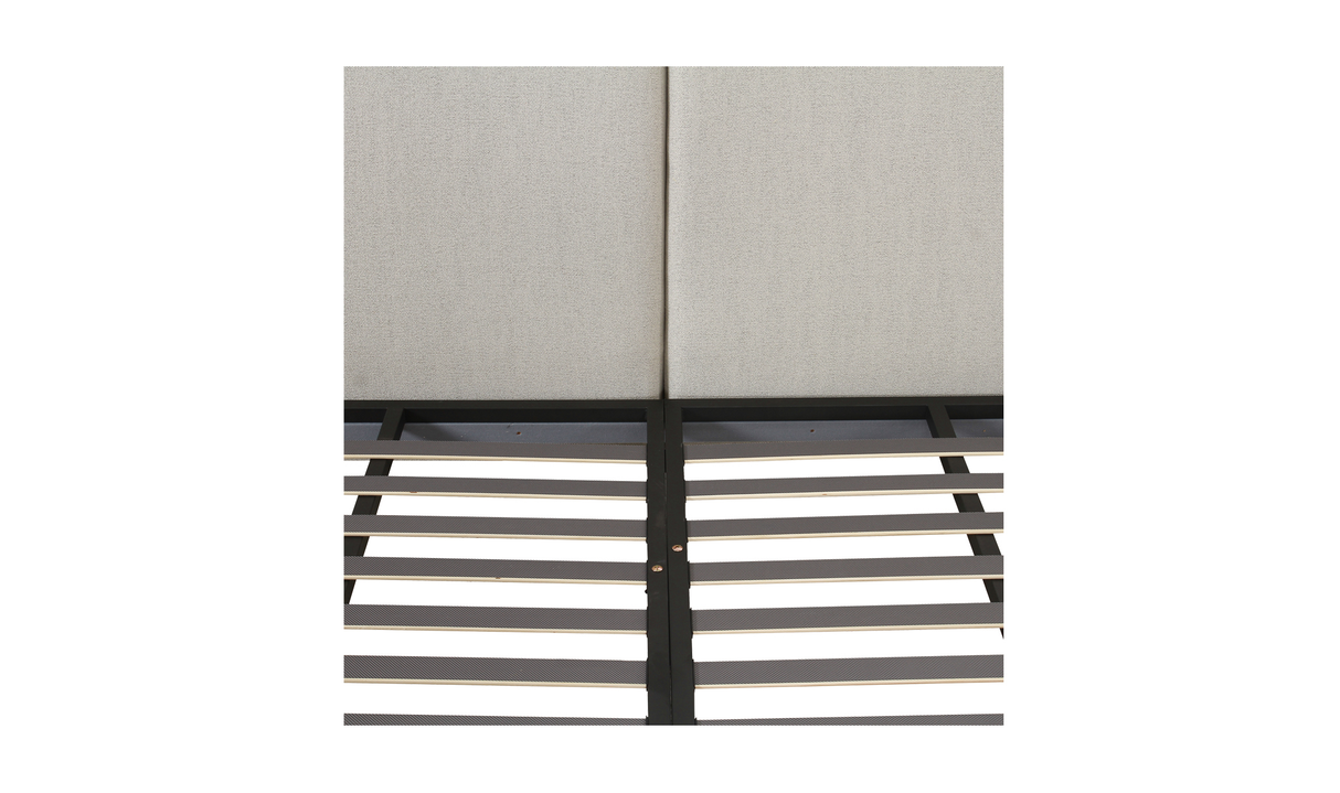 Zeppelin King Bed - Light Grey by Moe's Home at Eve Furniture