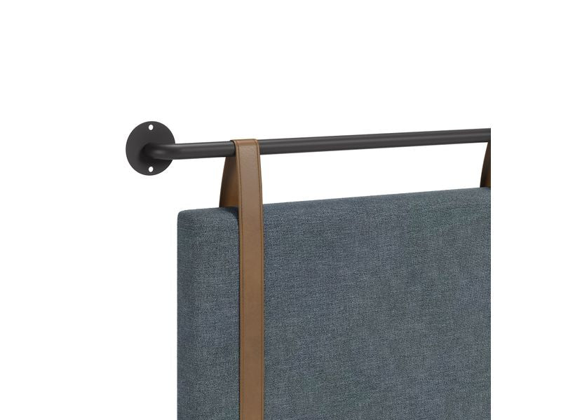 Zeva Floating Queen Headboard Gray