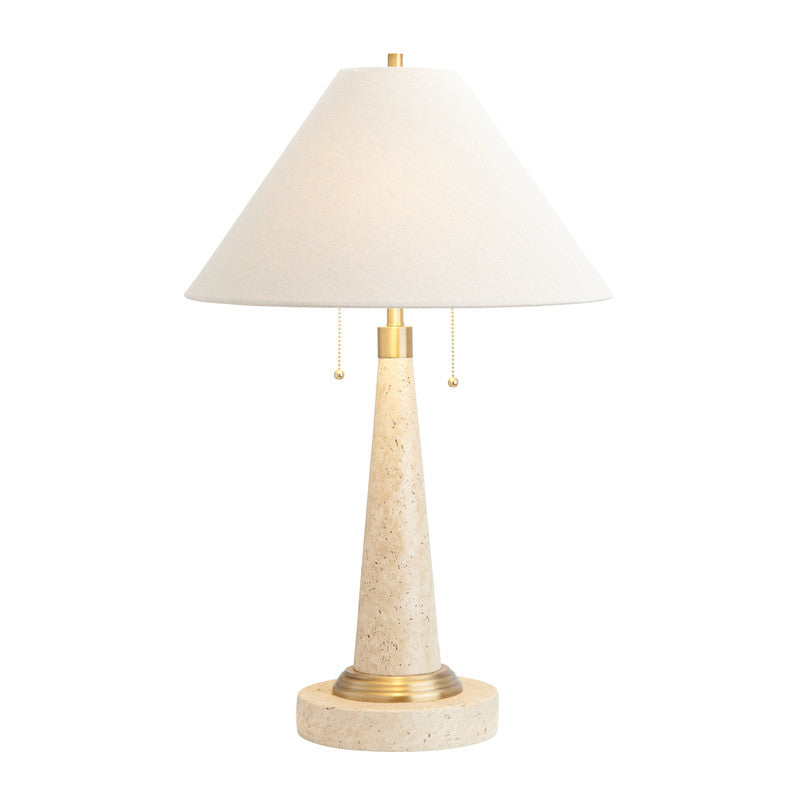 Zeva Tan/Gold Table Lamp by Crestview at Eve Furniture