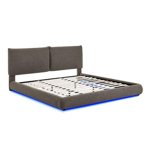 Zima Brown Queen Platform Bed by New Era Innovations at Eve Furniture