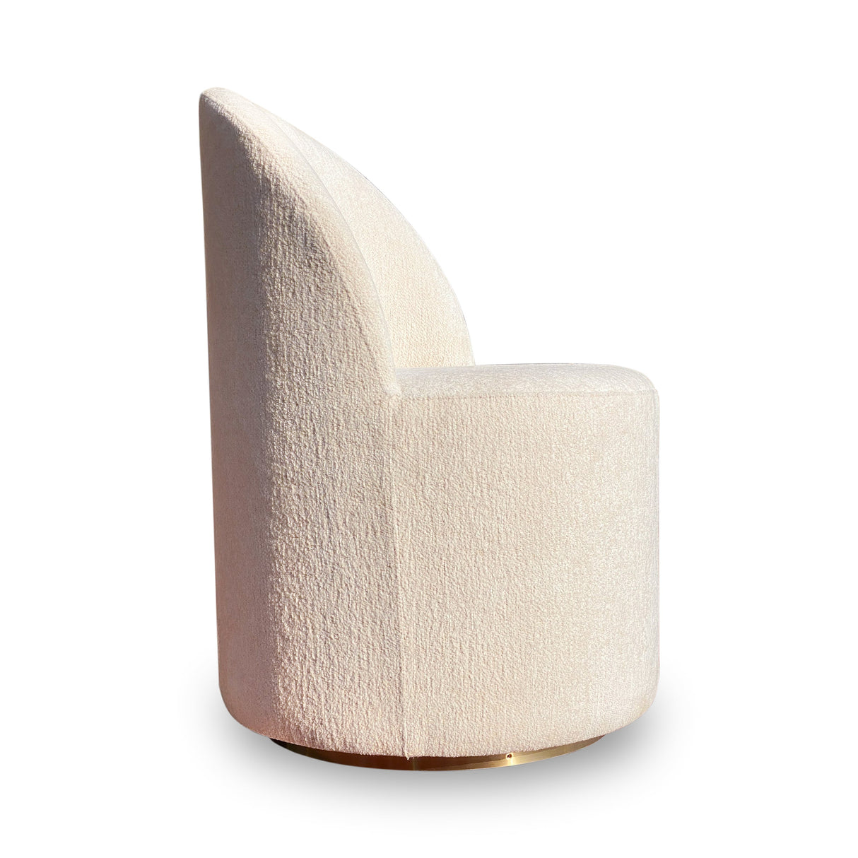 Zinnia Fully Upholstered Swivel Chair in Dune Chenille by Modus Furniture at Eve Furniture