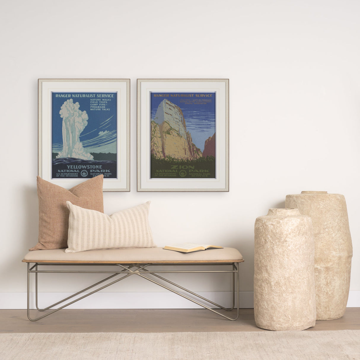 Zion National Park by The Vinatage Collection a Framed Art Print Matted under Glass by Mercana at Eve Furniture