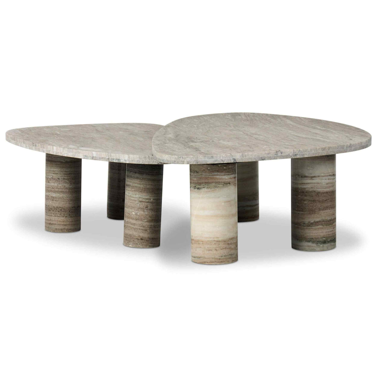 Zion Nesting Coffee Tables, Antique White by Four Hands at Eve Furniture