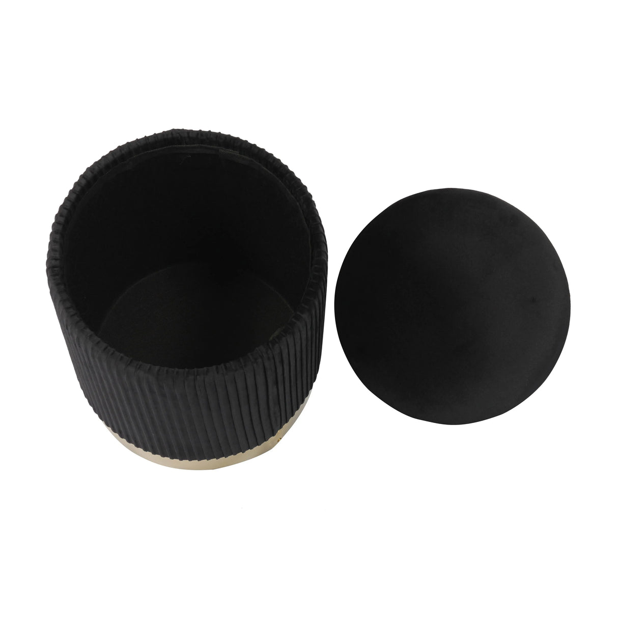 Zoe Velvet Storage Ottoman by TOV Furniture at Eve Furniture