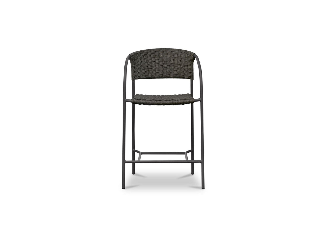 Zola Dark Brown Outdoor Counter Chair by Moe's Home at Eve Furniture