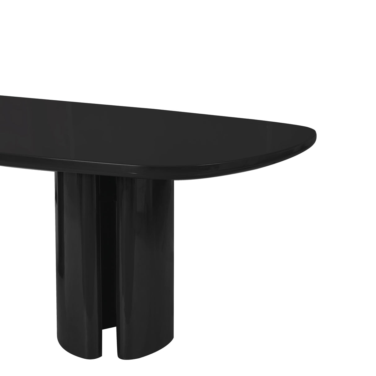 Zola Lacquer Oval 94.5" Dining Table by TOV Furniture at Eve Furniture