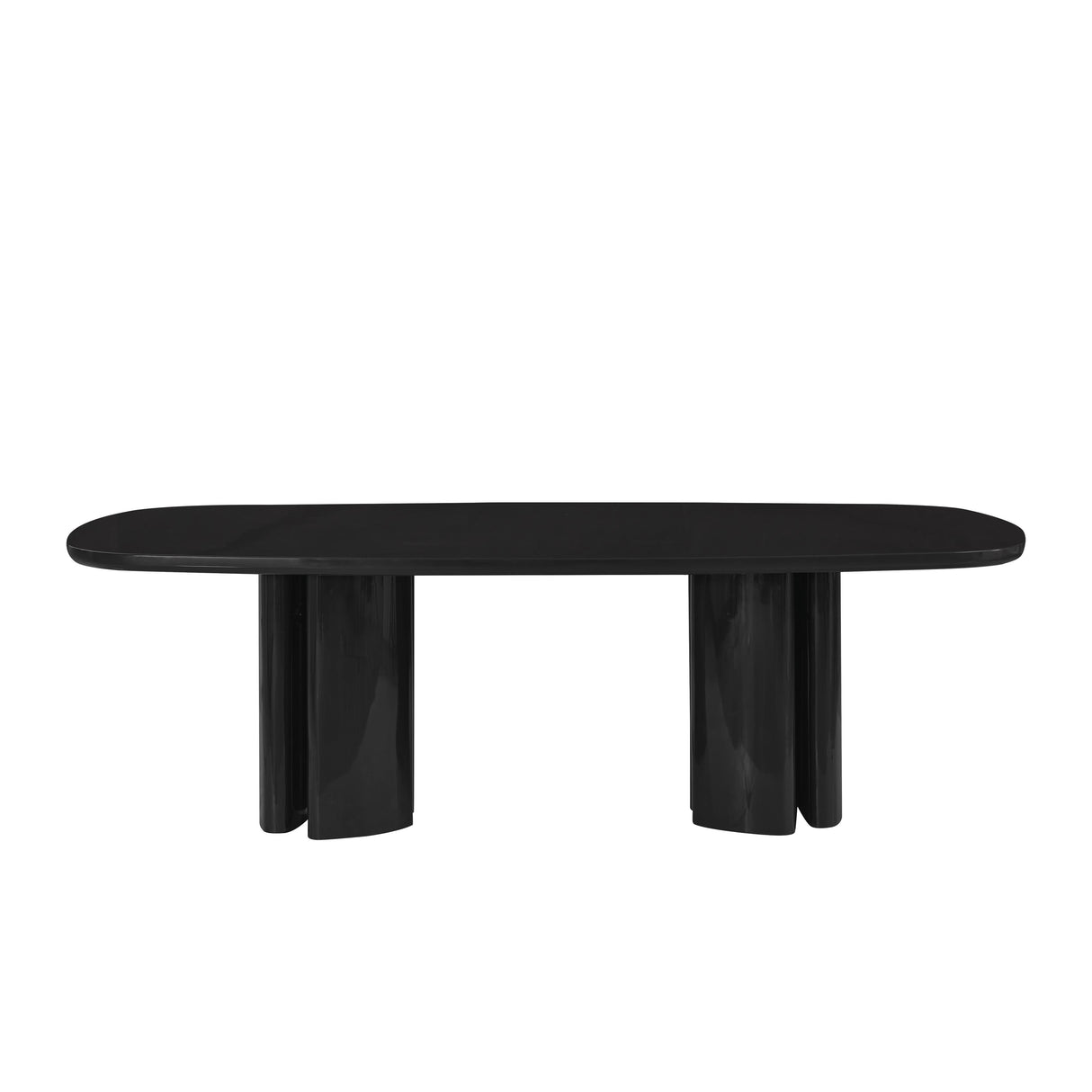 Zola Lacquer Oval 94.5" Dining Table by TOV Furniture at Eve Furniture