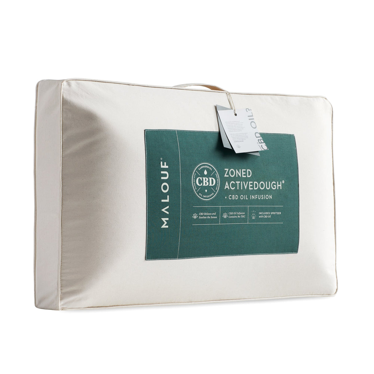 Zoned ActiveDough Cbd Oil King Pillow by Malouf at Eve Furniture