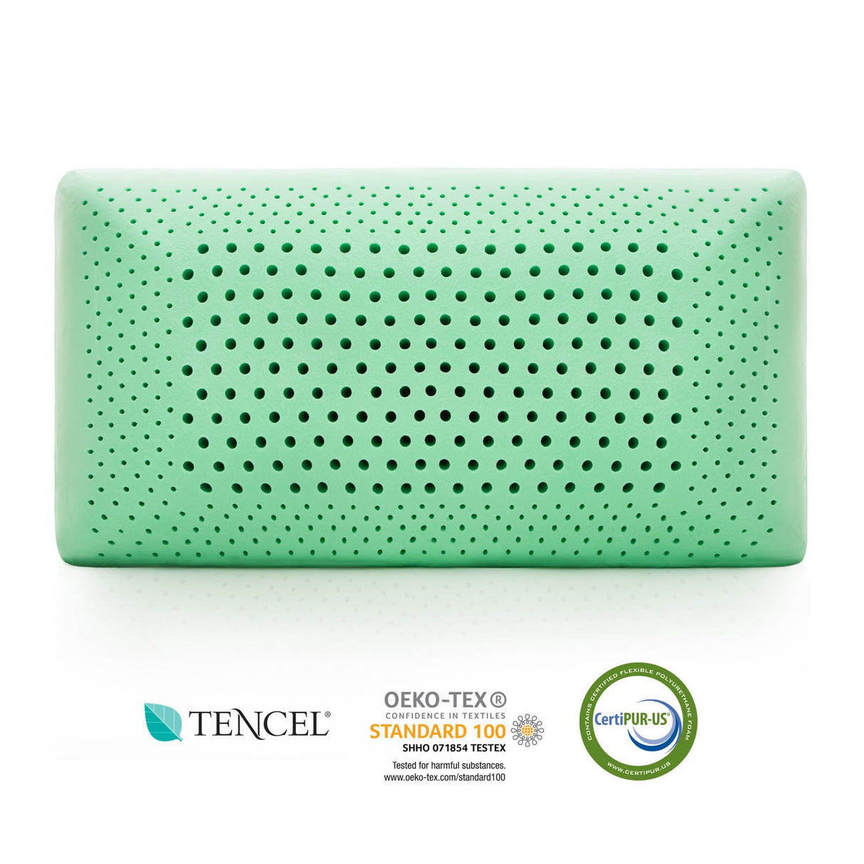 Zoned ActiveDough Peppermint Queen Pillow by Malouf at Eve Furniture