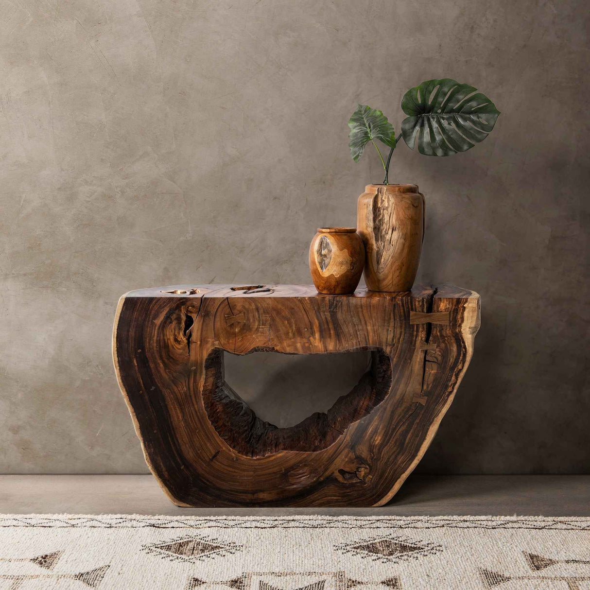 Zoreyne Natural Console Table by Classic Home at Eve Furniture