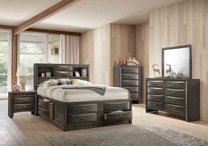 Zosimo Gray 5-Piece Queen Bedroom Set by Furniture of America at Eve Furniture