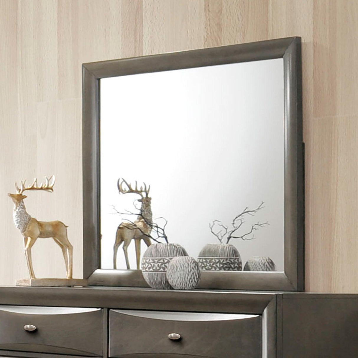 Zosimo Gray Mirror by Furniture of America at Eve Furniture