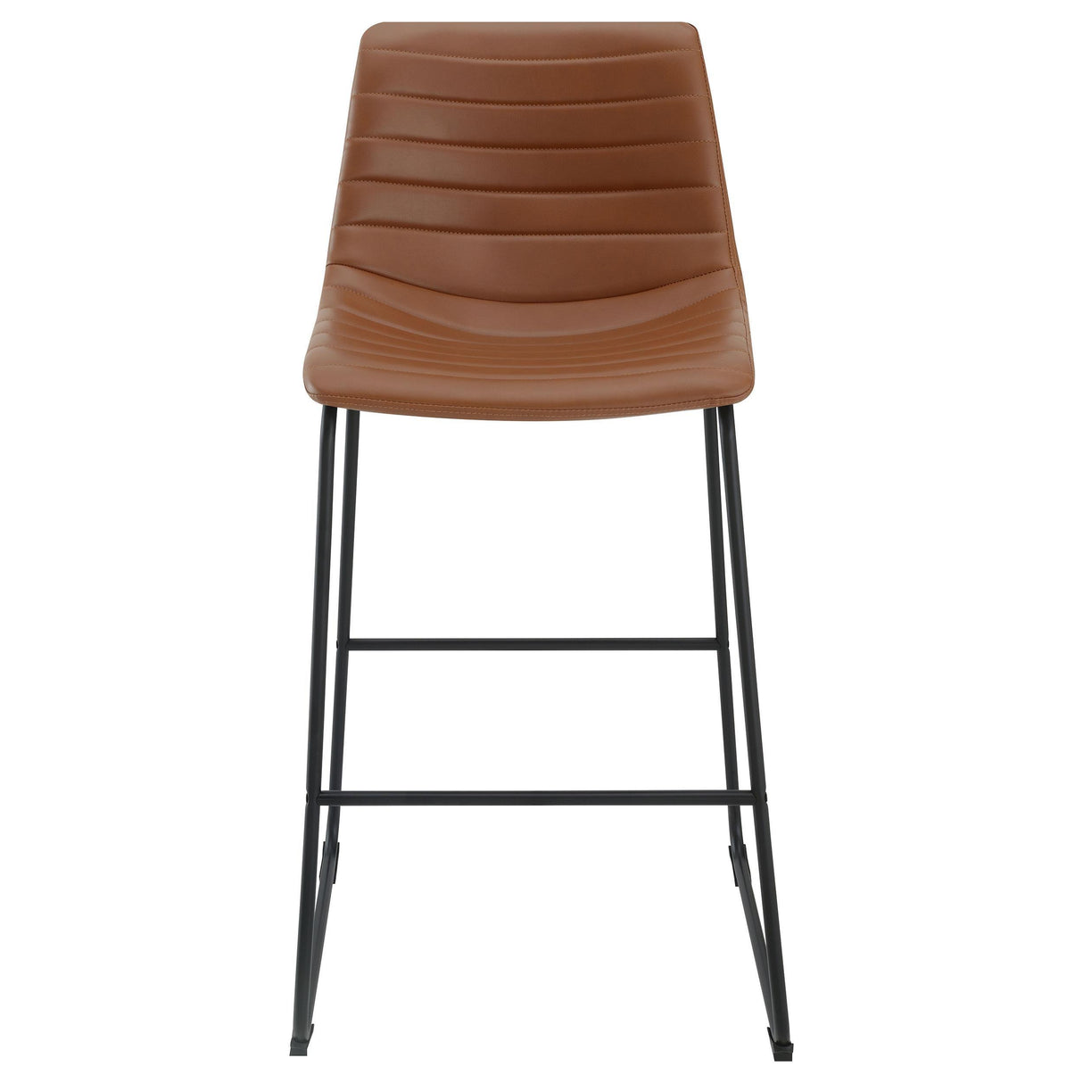 Zuni Saddle Faux Leather Upholstered Bar Stool (Set of 2) by Coaster at Eve Furniture