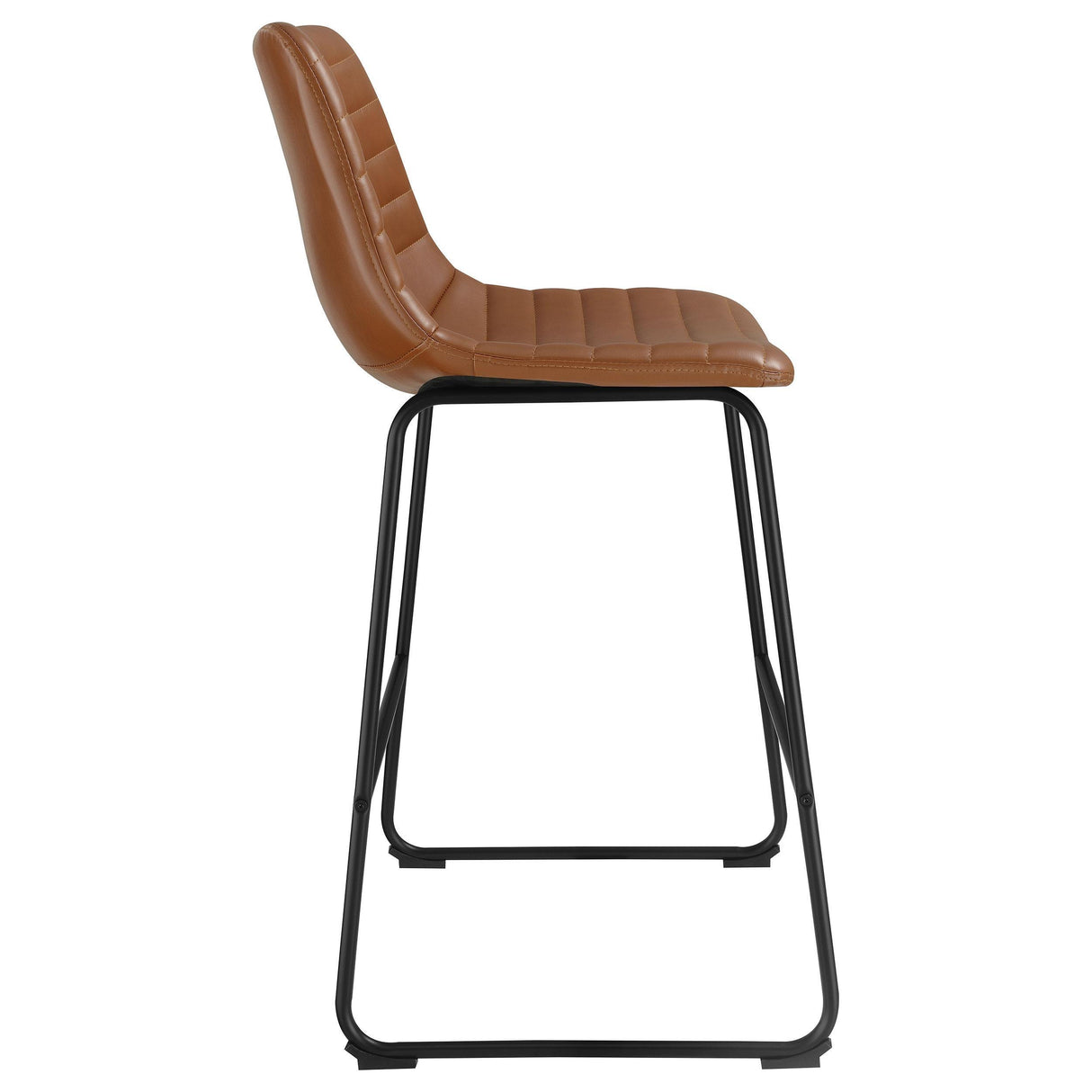 Zuni Saddle Faux Leather Upholstered Counter Stool (Set of 2) by Coaster at Eve Furniture