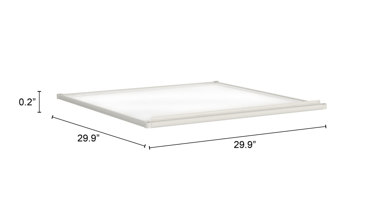 Zuo Light Gray Adjustable Shelf by Zuomod at Eve Furniture