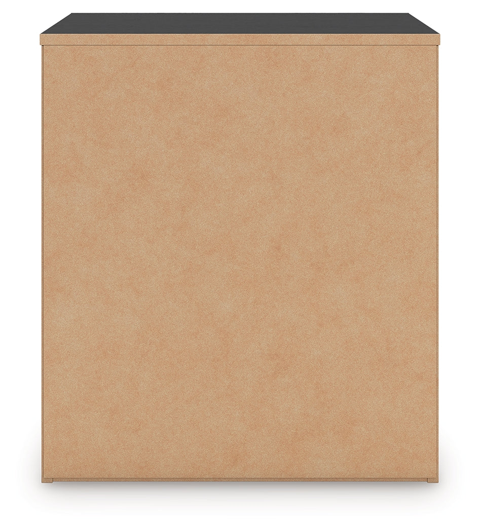 Zuraleus Black Nightstand by Ashley at Eve Furniture