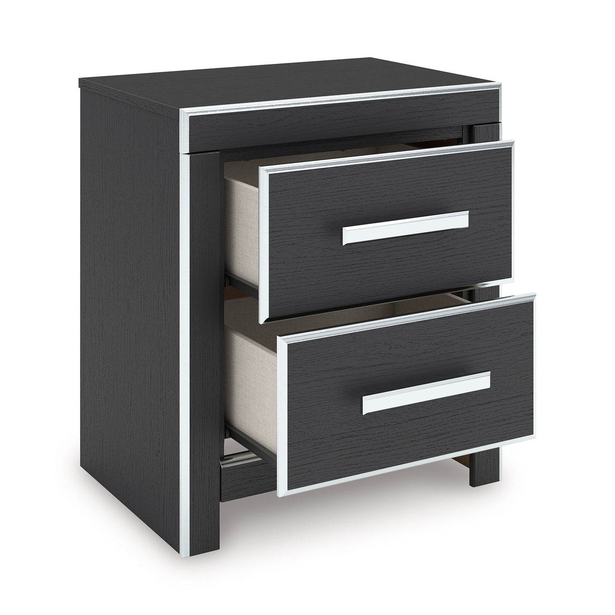 Zuraleus Black Upholstered Panel Bedroom Set by Ashley at Eve Furniture
