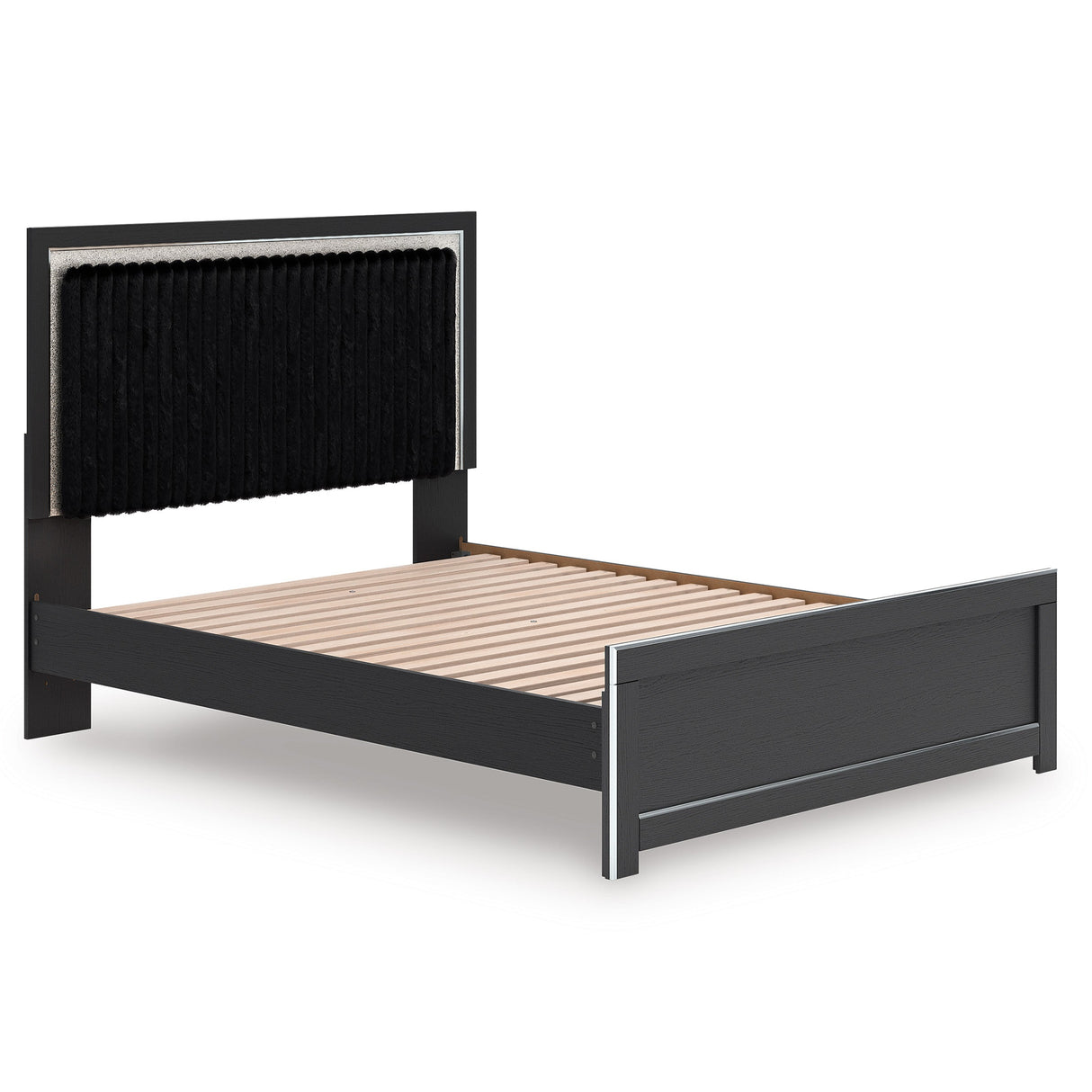 Zuraleus Black Upholstered Platform Bedroom Set by Ashley at Eve Furniture