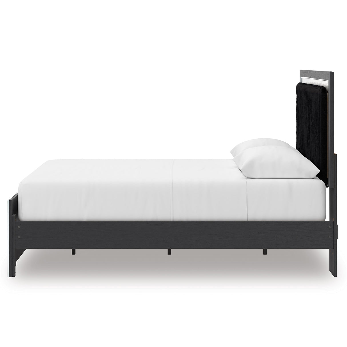 Zuraleus Black Upholstered Platform Bedroom Set by Ashley at Eve Furniture