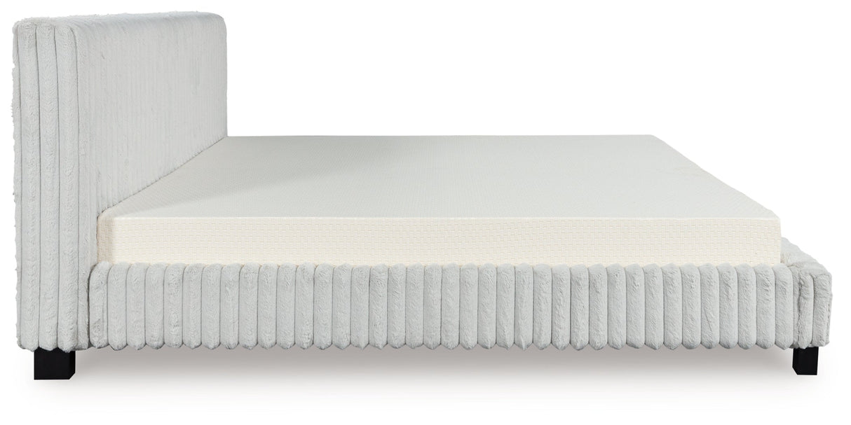 Zuraleus White California King Upholstered Bed by Ashley at Eve Furniture