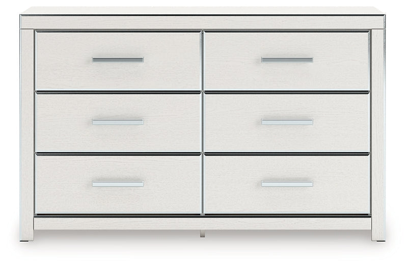 Zuraleus White Six Drawer Dresser by Ashley at Eve Furniture