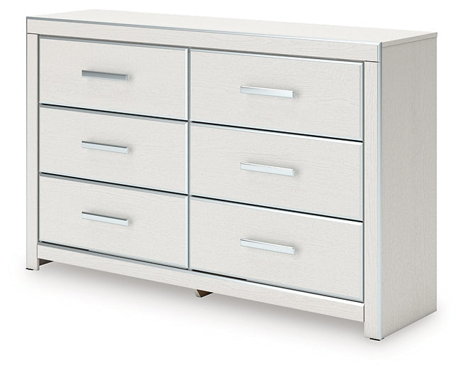 Zuraleus White Six Drawer Dresser by Ashley at Eve Furniture