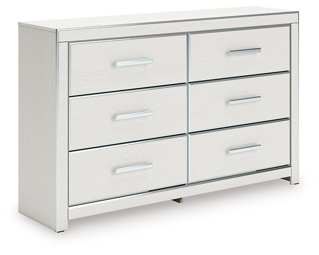 Zuraleus White Six Drawer Dresser by Ashley at Eve Furniture