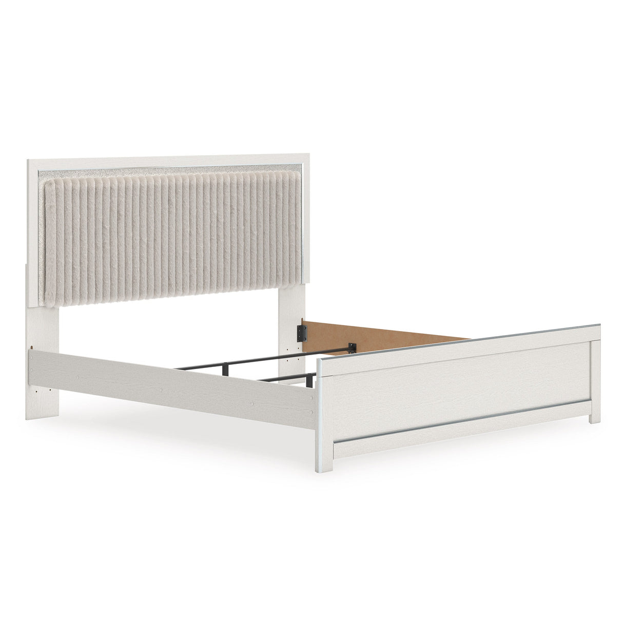 Zuraleus White Upholstered Panel Bedroom Set by Ashley at Eve Furniture