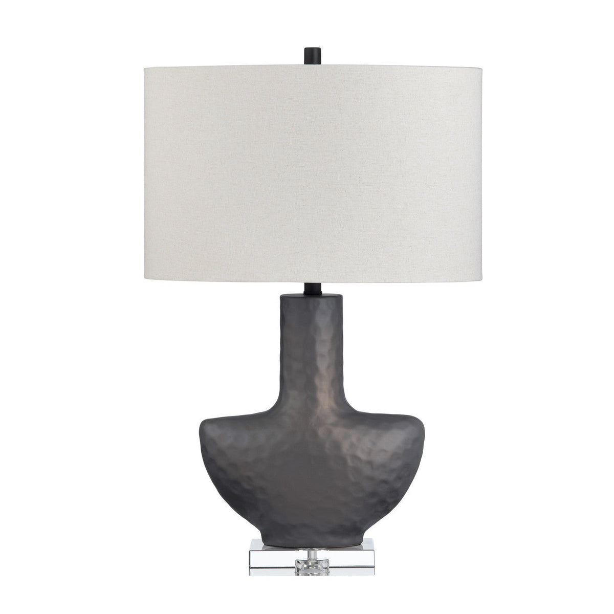 Zuri Oyster/Natural Table Lamp by Crestview at Eve Furniture