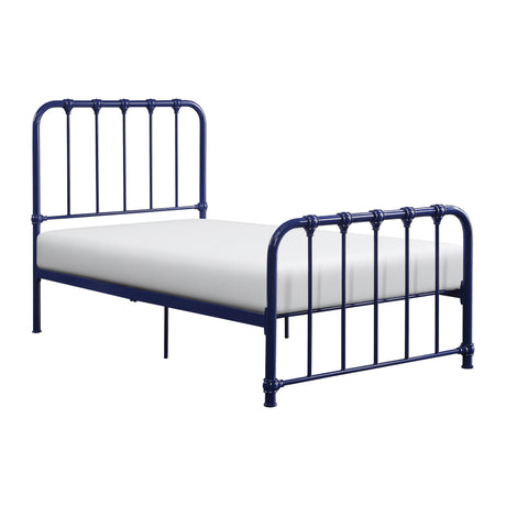 Bethany Blue Twin Metal Platform Bed