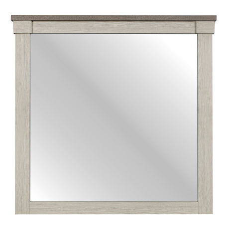 Arcadia White/Weathered Gray Mirror (Mirror Only)