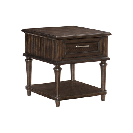 Cardano Driftwood Charcoal End Table